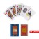 Plastic playing cards "777", 54 pcs, 30 μm, red with gold