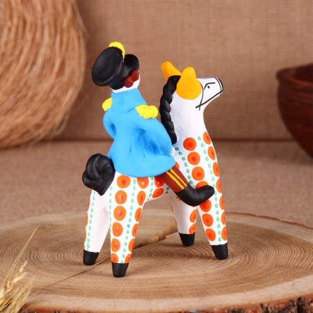 Dymkovo toy "Horseman Officer", mix-3