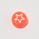 Acrylic bead "Drawings" mix, 7 × 4 mm, (set 10 g), the color is bright-coral