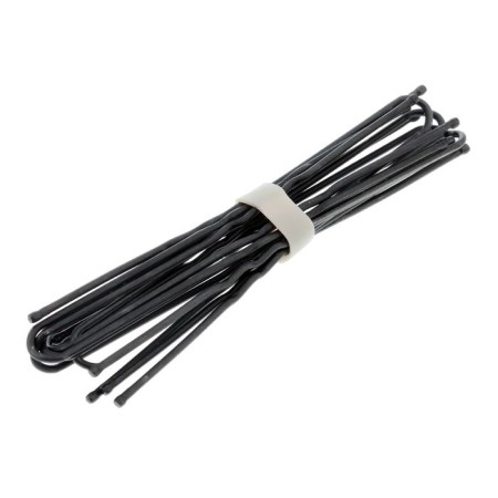 Hair hairpin "Ordinary" 7 cm, black (set 10 pcs)-1
