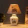 Lamp table ceramics "Roman Empire" E14 220V 39x25x25 cm Risalux