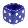 An ashtray for the house "Player bones", for cigarettes and sticks, 8 x 8 cm, blue