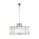 Crystal Crystal Crusader Washer 6xe14 40W, size 60x60x52-150 cm, chromium color
