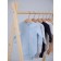Body Body on buttons with Rant Base anti -ticaras, seams outward, height 56 ​​cm, blue color