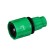 Connector for a miracle helmet, 10 mm, fast-seal connection, PP plate, Greengo