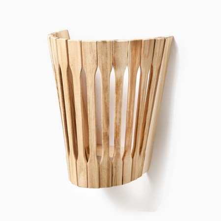 Lampshade from linden, wall -mounted-3