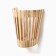 Lampshade from linden, wall -mounted