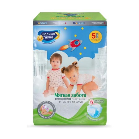 Distributes "Sun and Moon Soft Care" XL (11-25 kg), 12 pcs-1