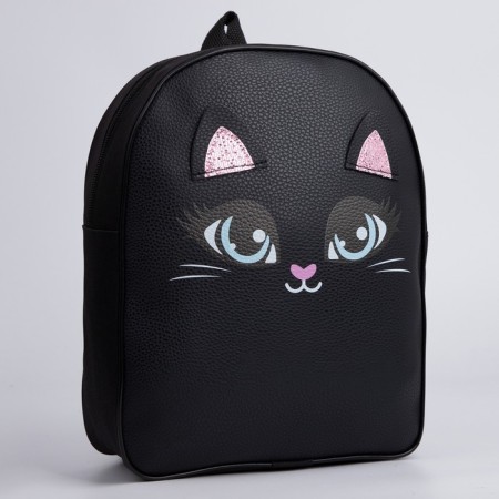 Baby backpack for a girl "Kitik", 30x25 cm, lightning department-1
