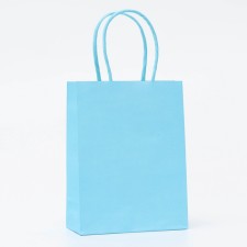 Craft bag blue, round handle, 15 x 12 x 6 cm, 120 g
