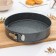 The shape of a share for baking "Elin Marble", 28 × 6.5 cm, a removable bottom, anti -stick coating, color gray color