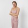Female pajamas (T -shirt, pants) Powder color, size 48