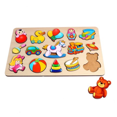 Developing board large "Toys" 15 details-1