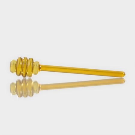 Glass stick for honey "Medok", 15 × 3.2 cm, yellow color-1