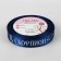 Satin tape with scorpion, 15 mm, 18 ± 1 m, dark blue color/silver No. 120