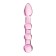 Sexus Glass bilateral phallimitator, glass, pink, 18 cm