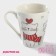 Porcelain shade "Kitty", 320 ml, white color