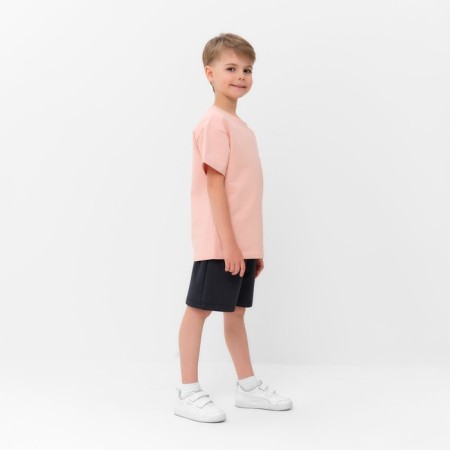 Kids (T -shirt, shorts) minku beige color/ graphite, height 104 cm-1