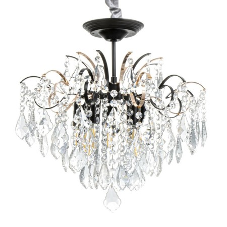 Chandelier "Dalila" 5he14 40W Black gold 40x40x39cm Bayerlux-4