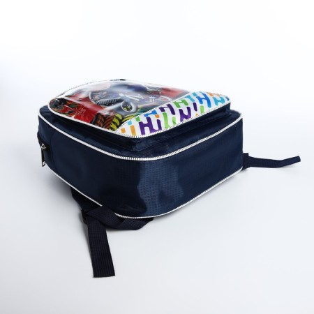 Baby backpack on lightning, blue color-6