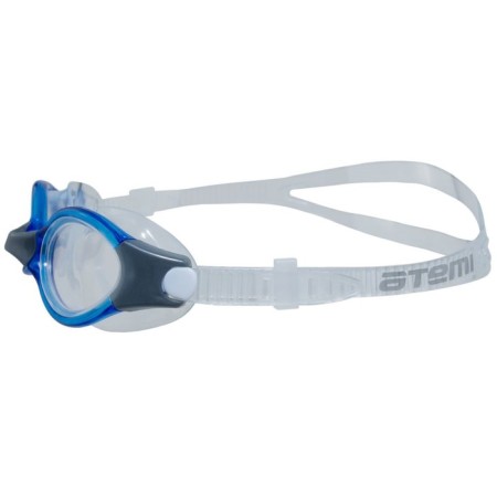 ATEMI B502 swimming glasses, silicone, blue/gray color-1