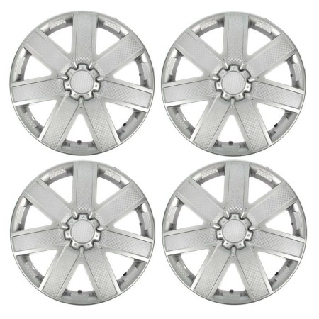 Wheel caps R16 "Galaxi", silver carbonate, set 4 pcs