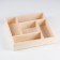 Wooden box "Labyrinth" 25x25x5 cm, natural color