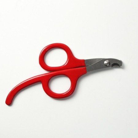 Kogerez scissors with an elongated fingertips, a hole of 7 mm, red-4