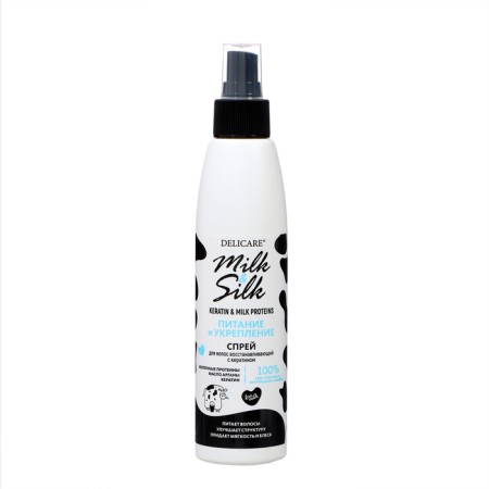 Hair Spray Delicare Milk & Silk Keratin, 200 ml