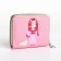 Lightning wallet, card for cards, for coins, pink color