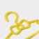 Shoulders - Children's shade hangers for clothes, 28.5 × 0.4 × 14.5 cm, 10 pcs, yellow color