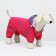 Dog ovens, demi -season with a bag, size 2hl (DS 41, OG 53, Osh 36 cm), pink