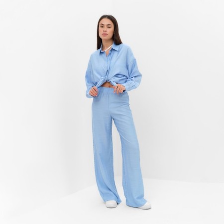 Women's costume (shirt and trousers) Mist Summer Time, R.48, Blue-2