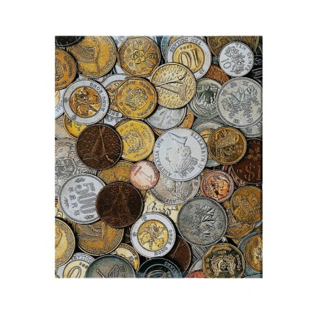 Album for coins on rings, optima format 225 x 265 mm Calligrata, includes up to 20 sheets, cover laminated cardboard