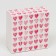 Gift box team with the window "heart", 11.5 x 11.5 x 5 cm