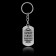 Keychain key a token "you can all", 9.5 x 2.7 cm