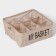 Organizer for linen 9 cells of the share My Basket, 28 × 28 × 12 cm, beige color