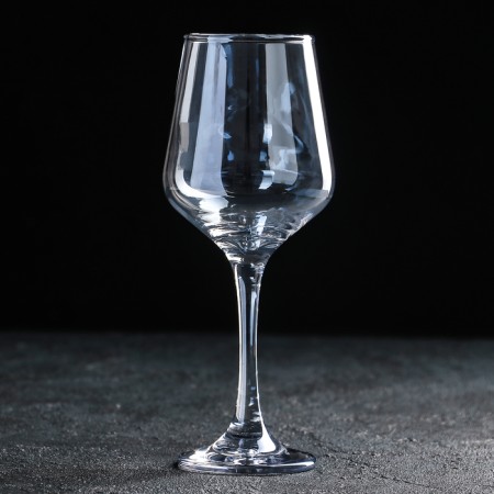 A glass of glass for the wine "Chanti", 400 ml, 8.5 × 22 cm, blue color