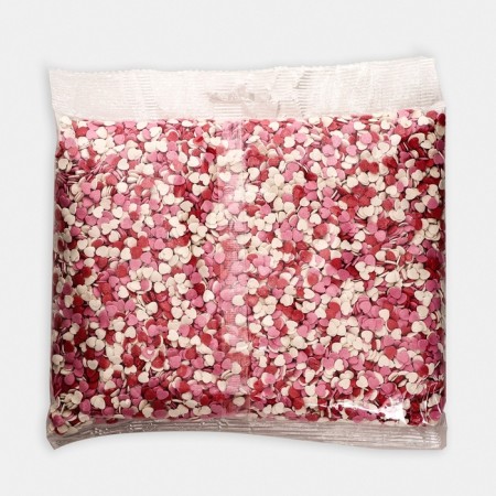 Sprinking sugar decorative "hearts": pink, red, white, 500 g-1