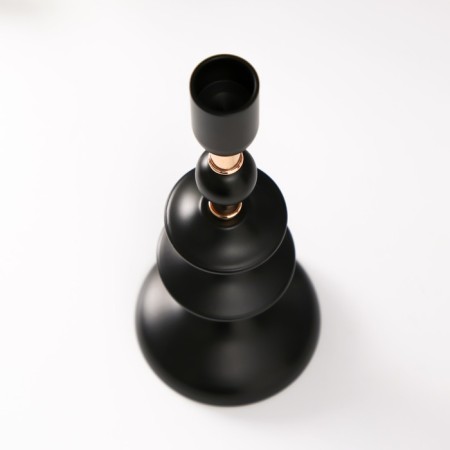 Summary metal per 1 candle d = 2 cm "Irada" with gold 9x9x24 cm-2