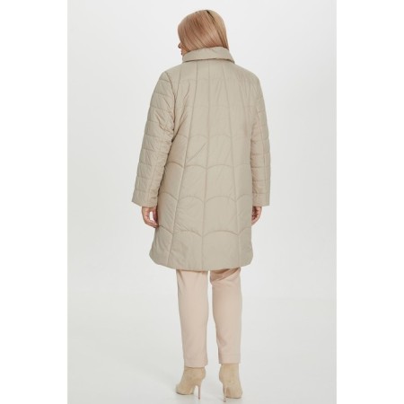 Female coat, size 54, milk color-3