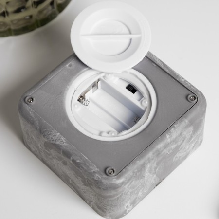 LED candle decorative, 7 × 15 × 7 cm, plastic, wax, AAX2 batteries (not complete), glow warm white-2