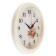 Walls wall, interior "roses", d-23 cm, silent, beige body