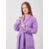 Women's bathrobe, with a shack, size 60-62, lilac color