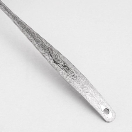 Noise a large “Uralochka”, 30 cm, d = 10.5 cm, thickness 2 mm, simplified processing, silver color-2