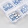 Decor for creativity Glass "Rhinestones. Light blue" d = 2-4.8 mm nr 1188 pcs 6x8x1.5 cm