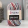 Yarn "Jeans Crazy" 55% cotton, 45% acrylic 160m/50g (7208 scarlet-turkey)