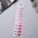 Invisibility for hair "Lira" (set of 10 pcs) hearts, 4.5 cm, white-pink