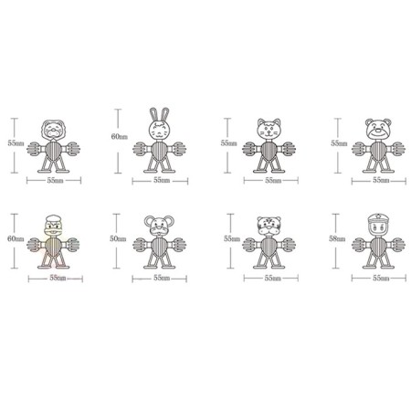 The designer training "Funny little men", 34 details-3