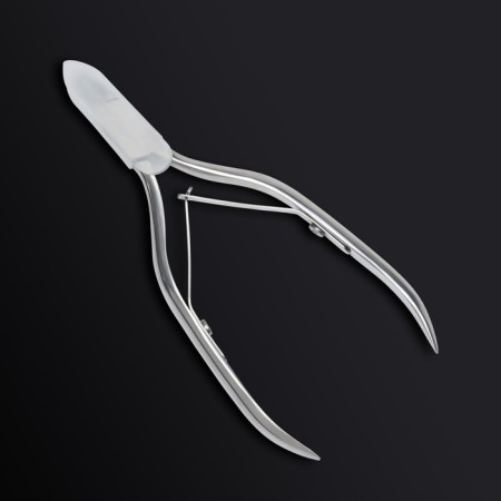 Manicure nippers for the cutter "Premium", double spring, 11 cm, blade length - 6 mm, silver color-4